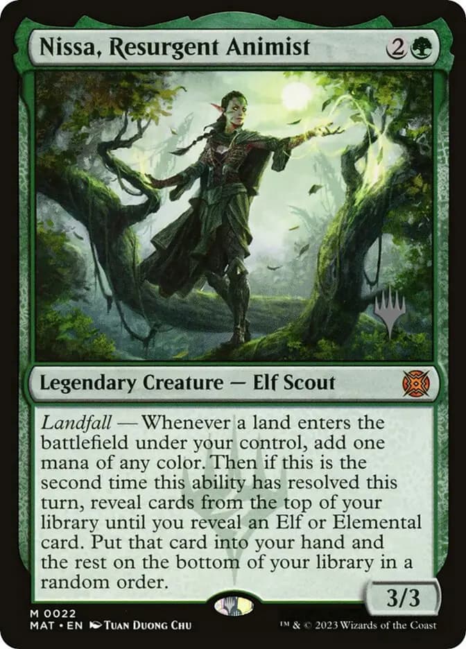Card image of Nissa, Resurgent Animist