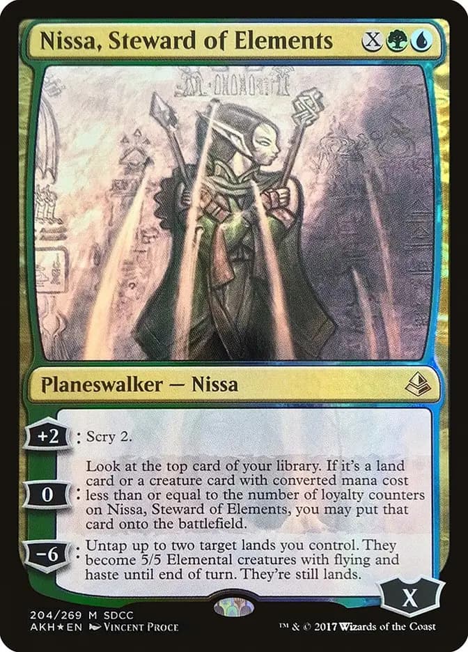Card image of Nissa, Steward of Elements