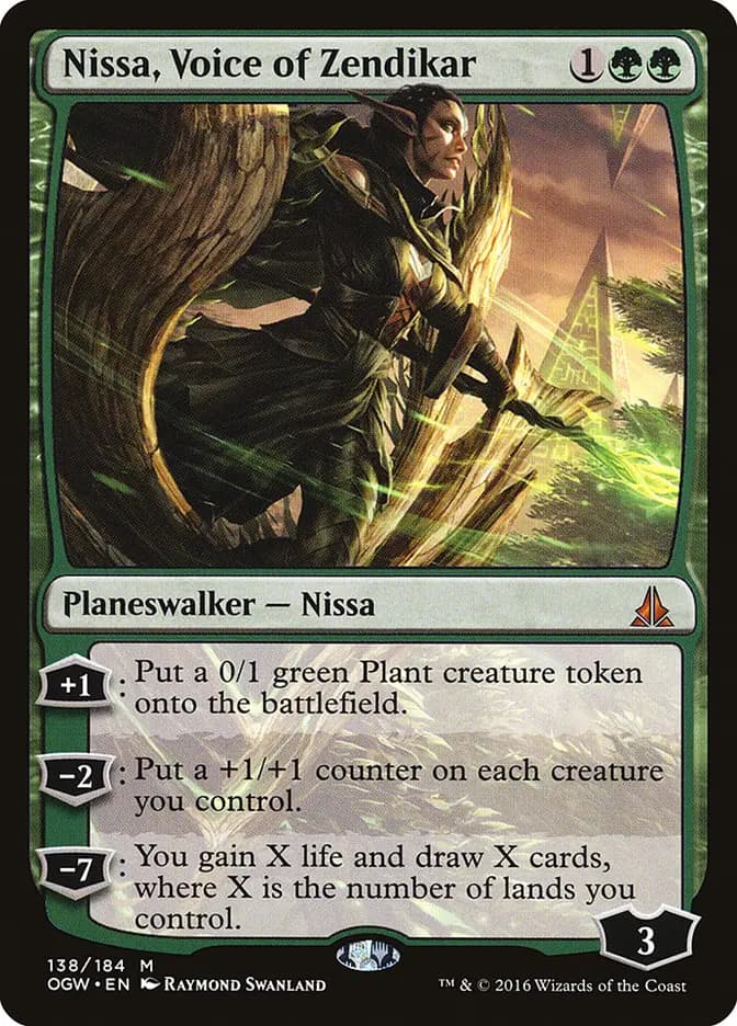 Card image of Nissa, Voice of Zendikar