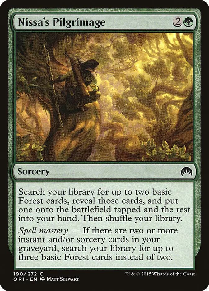 Card image of Nissa's Pilgrimage