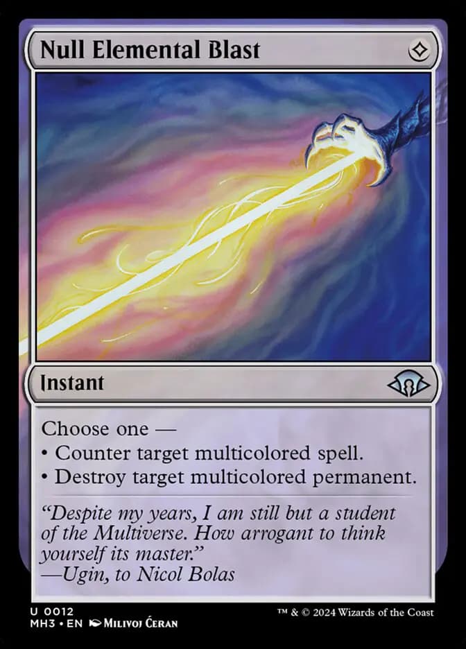 Card image of Null Elemental Blast