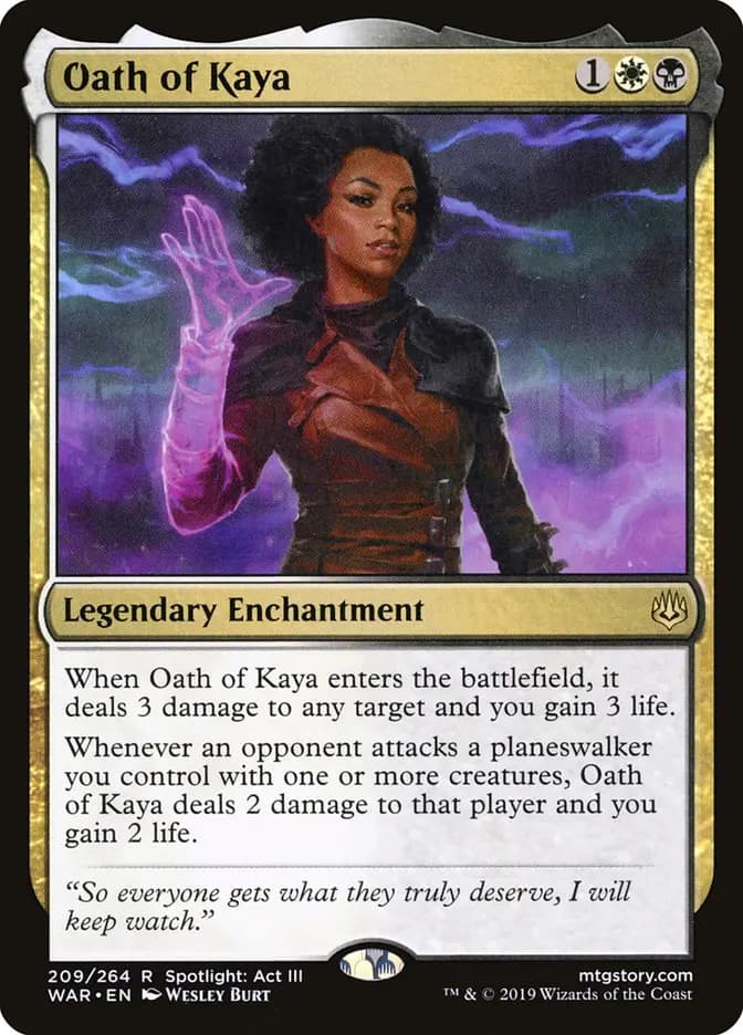 Card image of Oath of Kaya