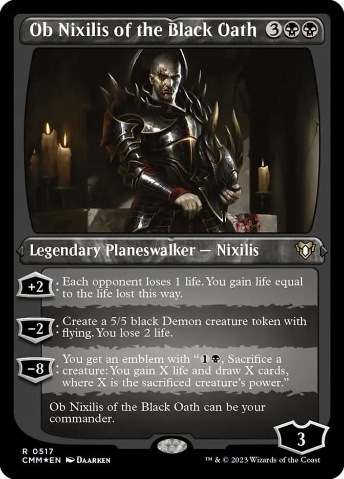 Card image of Ob Nixilis of the Black Oath