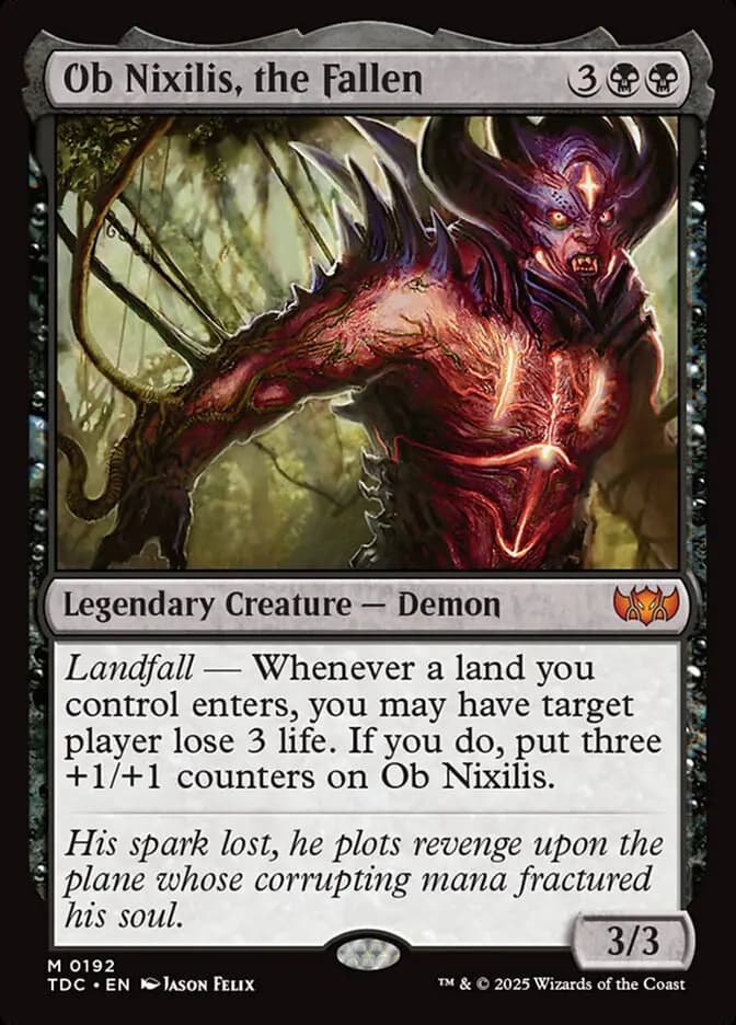 Card image of Ob Nixilis, the Fallen