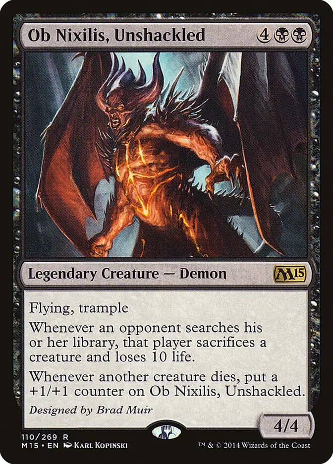 Card image of Ob Nixilis, Unshackled