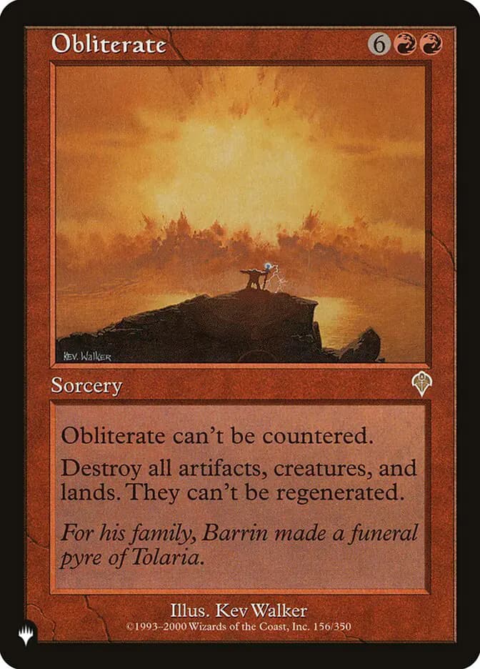 Card image of Obliterate