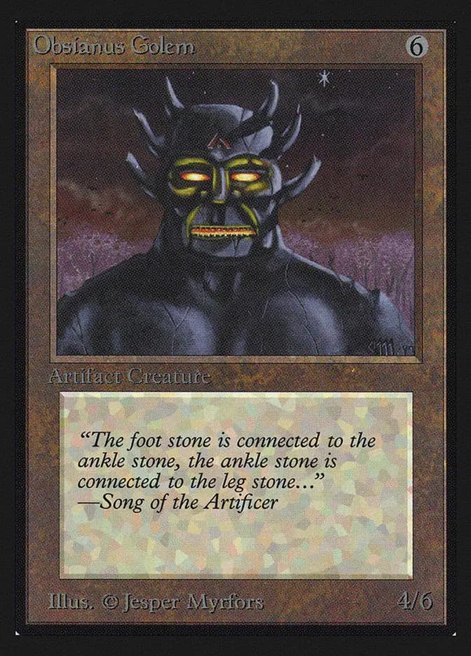 Card image of Obsianus Golem