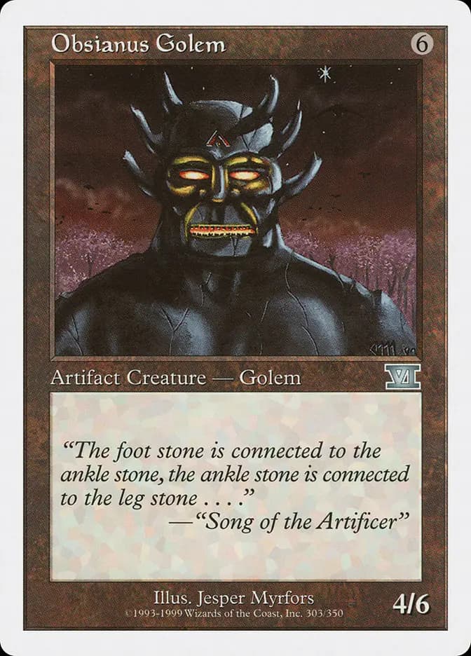 Card image of Obsianus Golem