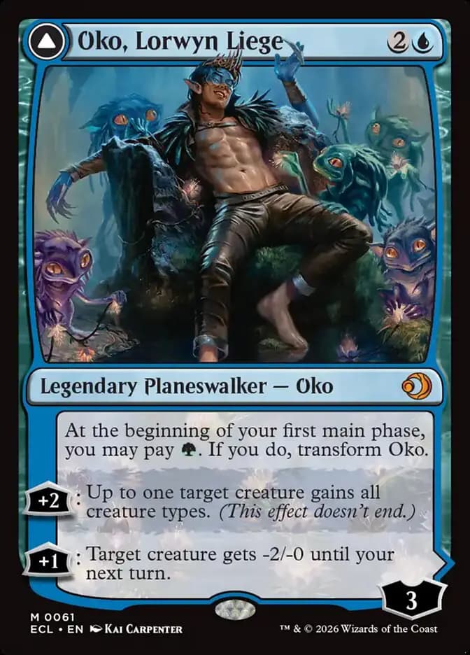 Card image of Oko, Lorwyn Liege / Oko, Shadowmoor Scion