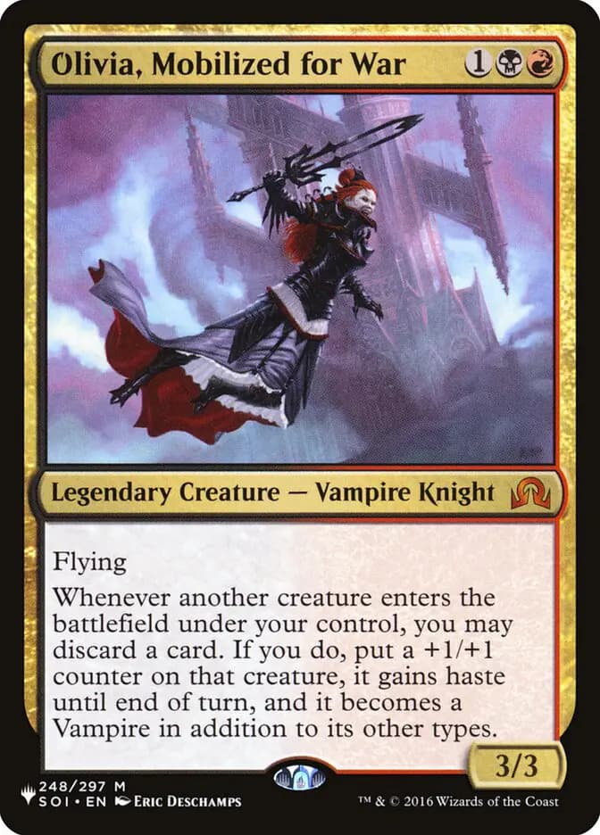 Card image of Olivia, Mobilized for War
