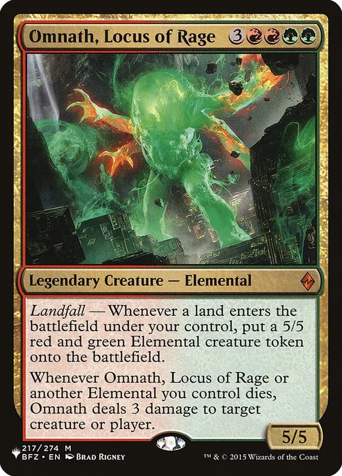 Card image of Omnath, Locus of Rage