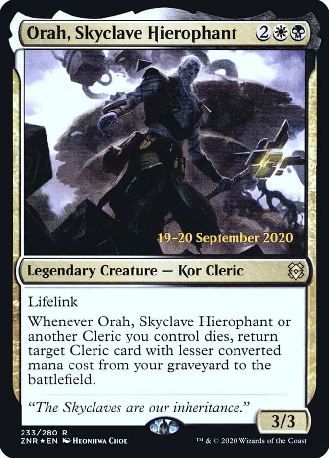 Card image of Orah, Skyclave Hierophant