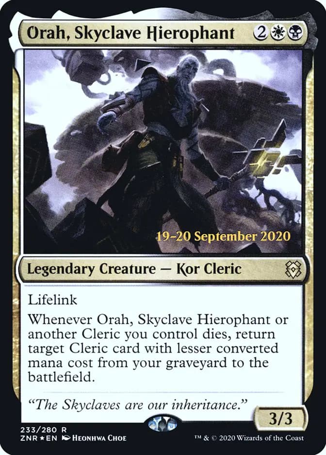 Card image of Orah, Skyclave Hierophant