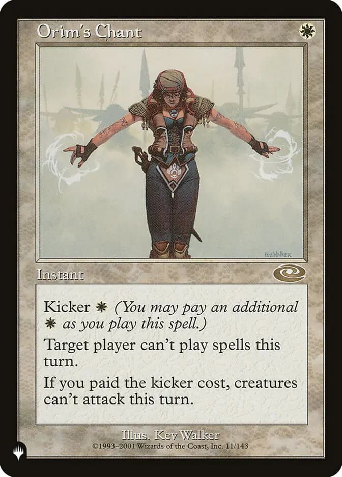 Card image of Orim's Chant
