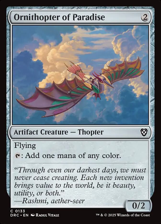 Card image of Ornithopter of Paradise