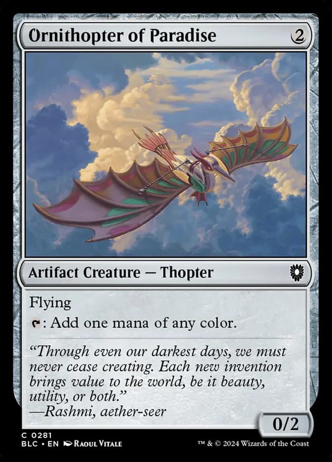 Card image of Ornithopter of Paradise