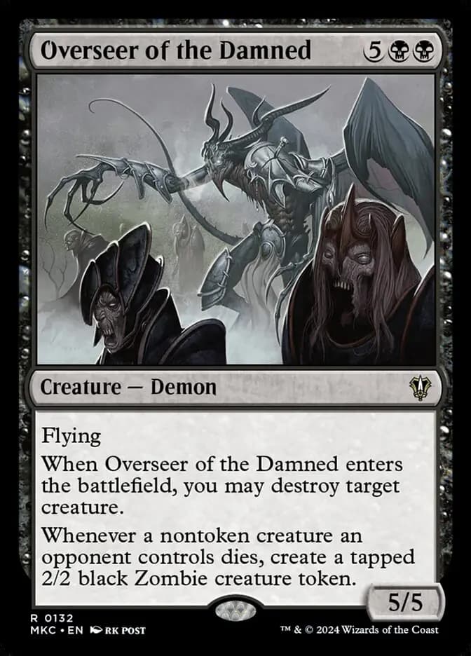 Card image of Overseer of the Damned