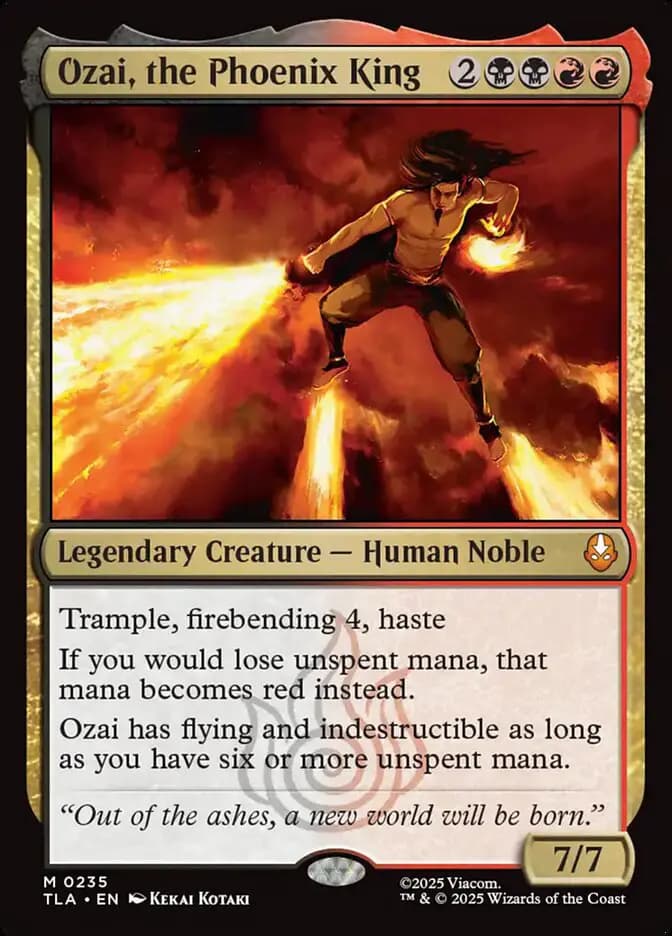 Card image of Ozai, the Phoenix King