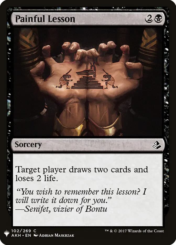 Card image of Painful Lesson