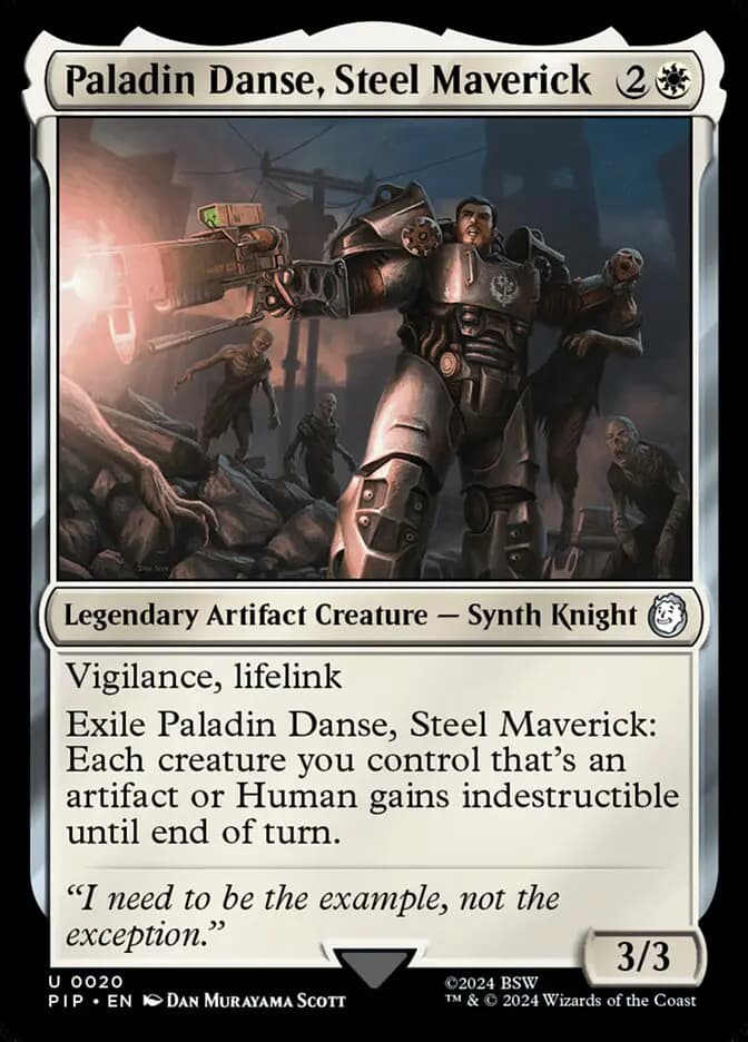 Card image of Paladin Danse, Steel Maverick