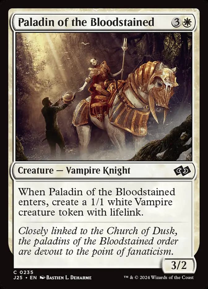 Card image of Paladin of the Bloodstained