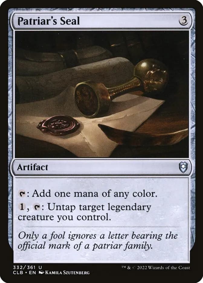 Card image of Patriar's Seal