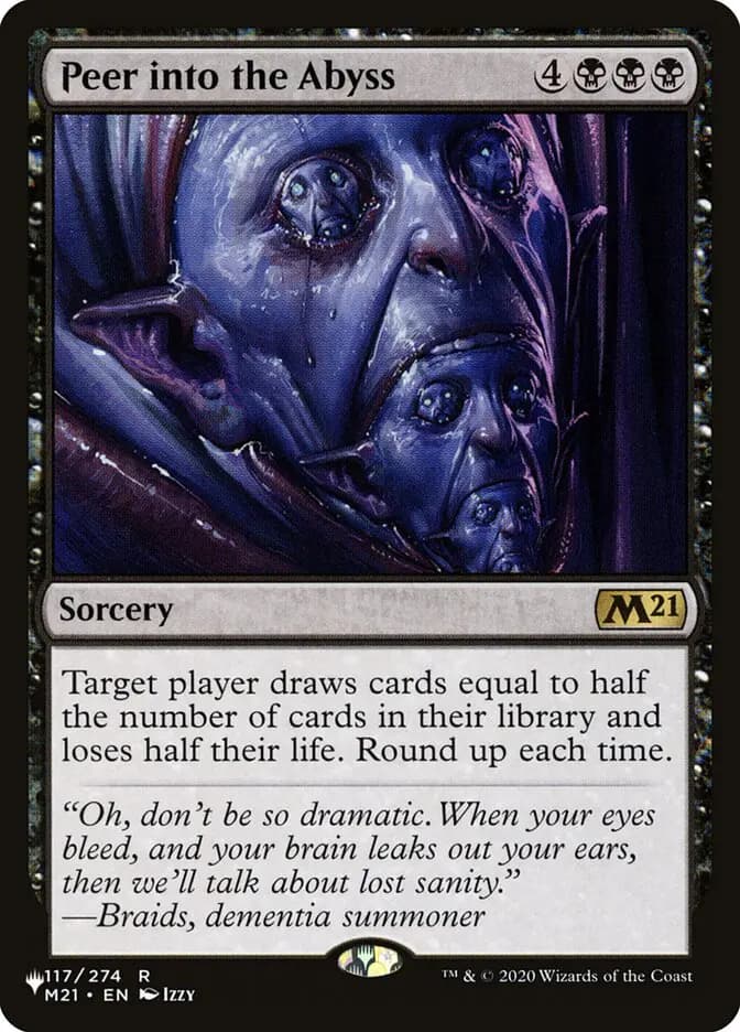 Card image of Peer into the Abyss