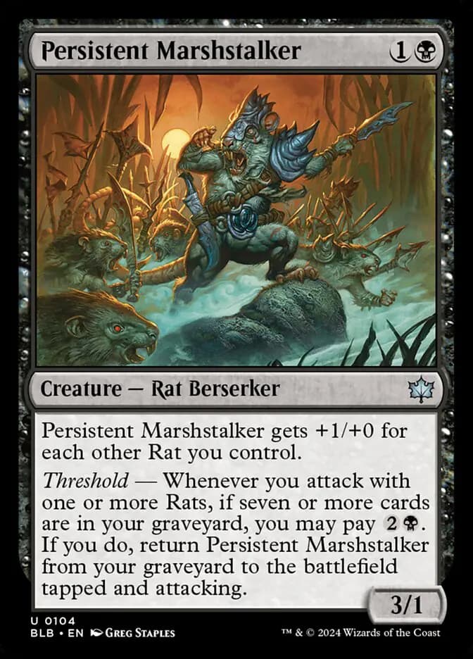 Card image of Persistent Marshstalker