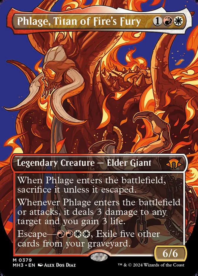 Card image of Phlage, Titan of Fire's Fury