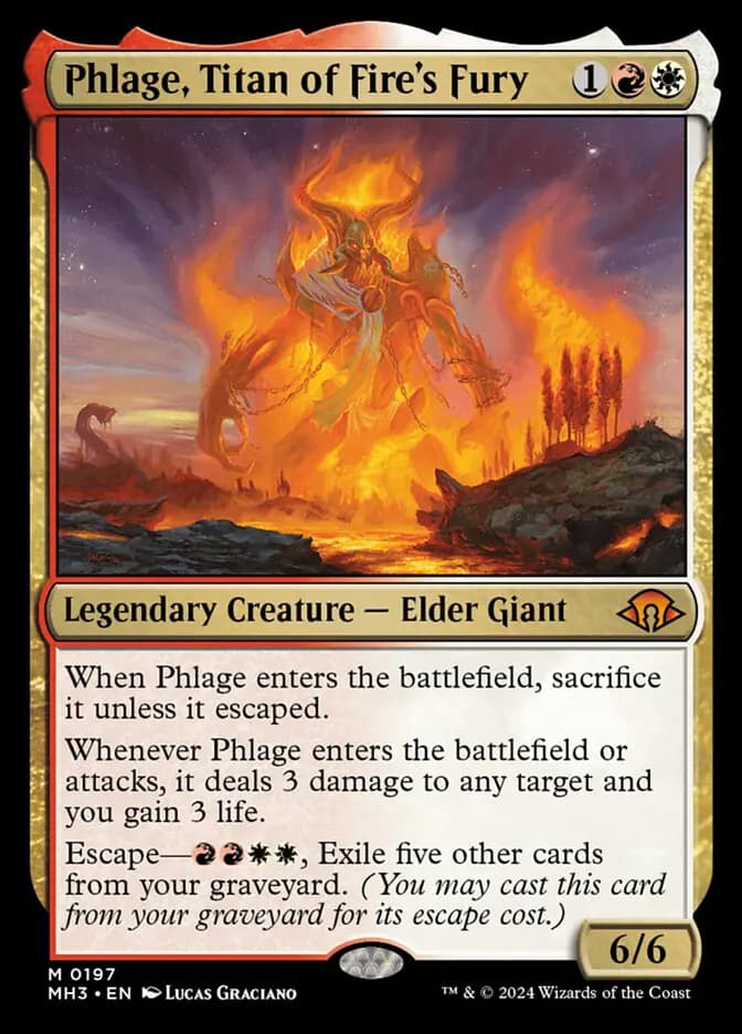 Card image of Phlage, Titan of Fire's Fury