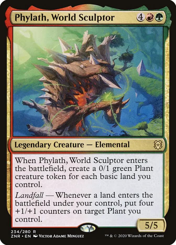 Card image of Phylath, World Sculptor