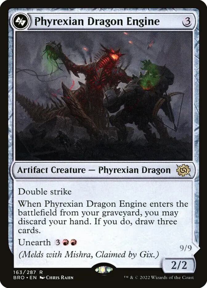 Card image of Phyrexian Dragon Engine