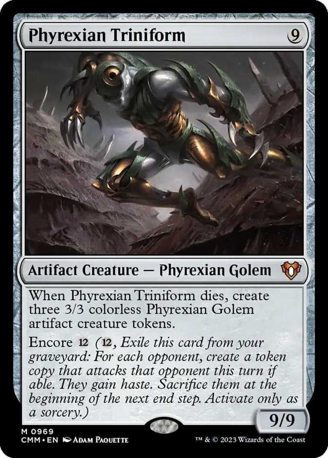 Card image of Phyrexian Triniform