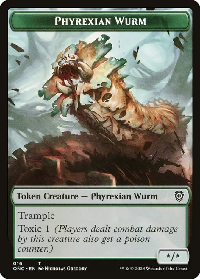 Phyrexian Wurm (Phyrexia: All Will Be One Commander Tokens) #16 - buy magic cards Phyrexian Wurm (Phyrexia: All Will Be One Commander Tokens) #16 - buy magic cards