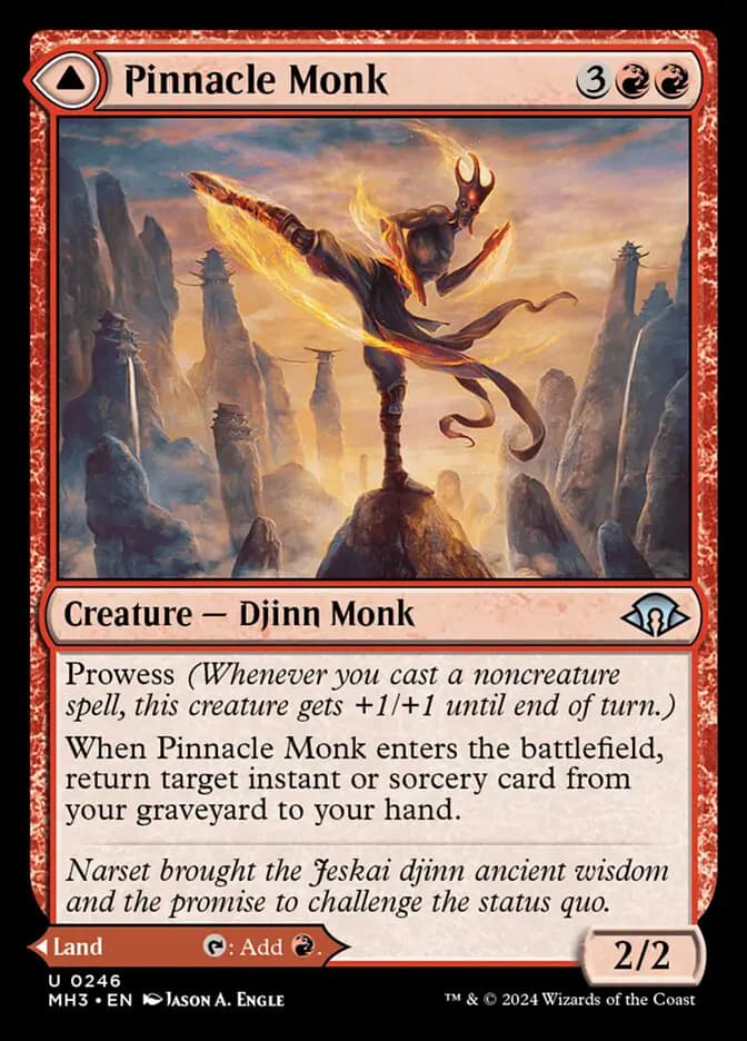 Card image of Pinnacle Monk / Mystic Peak