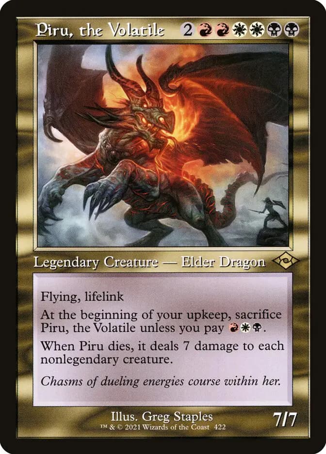 Card image of Piru, the Volatile