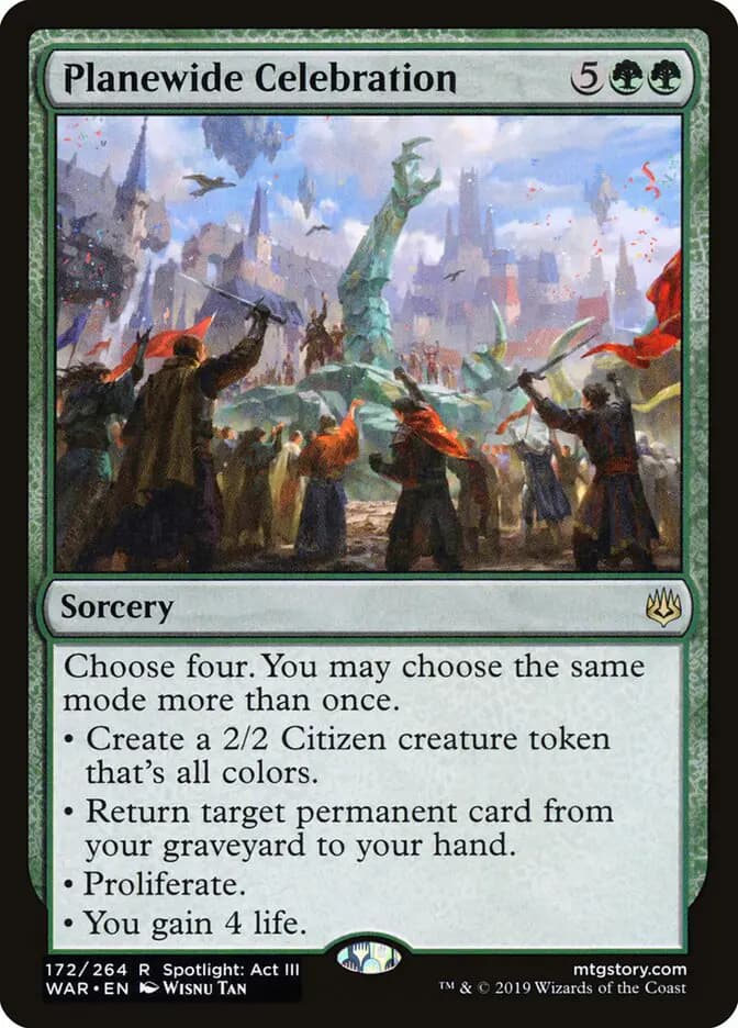 Card image of Planewide Celebration