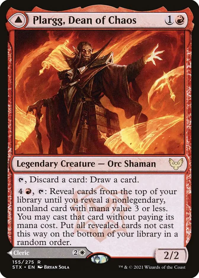 Card image of Plargg, Dean of Chaos / Augusta, Dean of Order