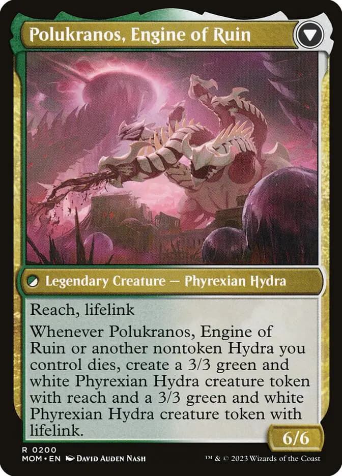 Card image of Polukranos Reborn / Polukranos, Engine of Ruin