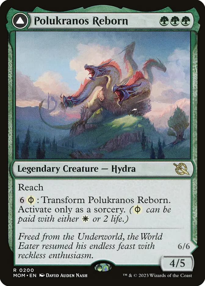 Card image of Polukranos Reborn / Polukranos, Engine of Ruin