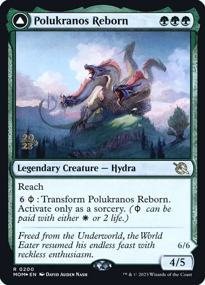 Card image of Polukranos Reborn / Polukranos, Engine of Ruin