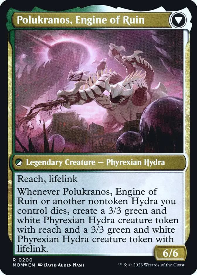 Card image of Polukranos Reborn / Polukranos, Engine of Ruin