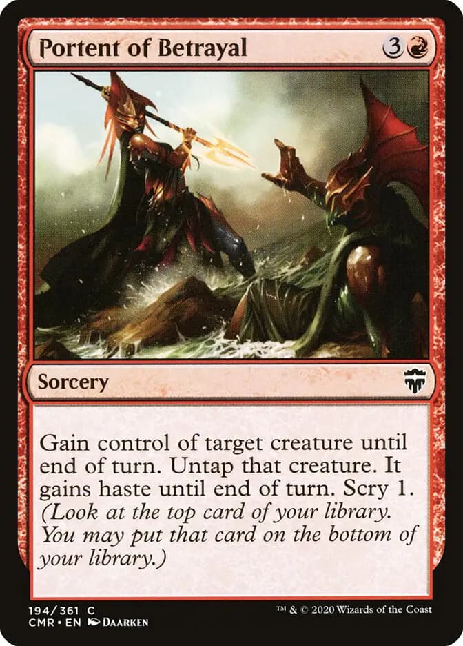 Card image of Portent of Betrayal