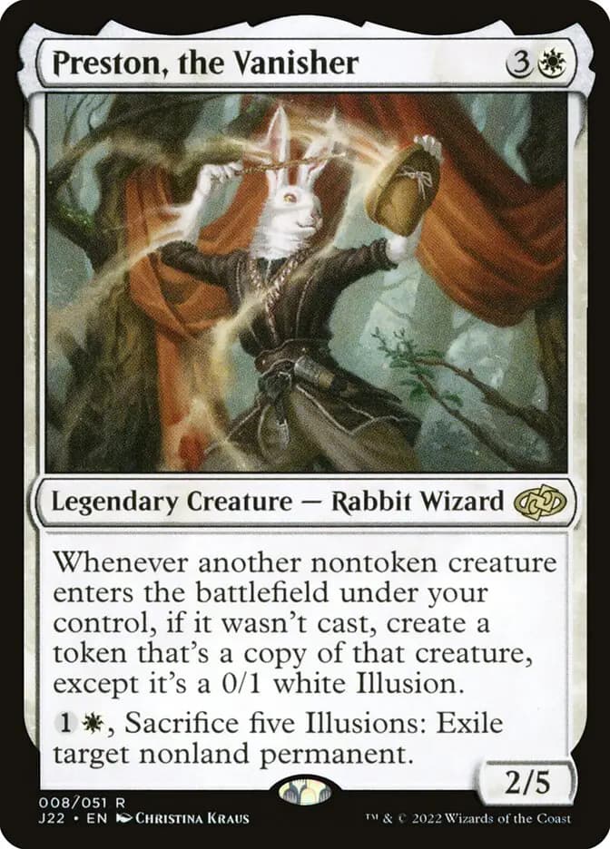 Card image of Preston, the Vanisher
