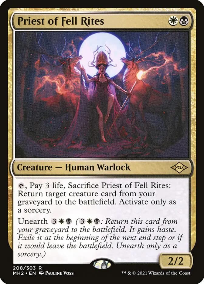 Card image of Priest of Fell Rites