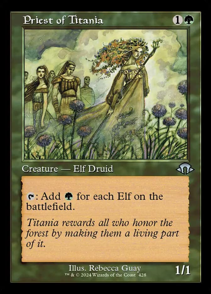 Card image of Priest of Titania