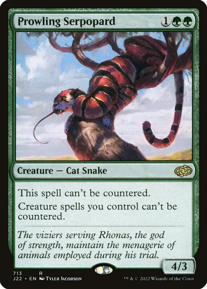 Card image of Prowling Serpopard