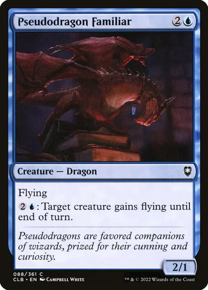 Card image of Pseudodragon Familiar