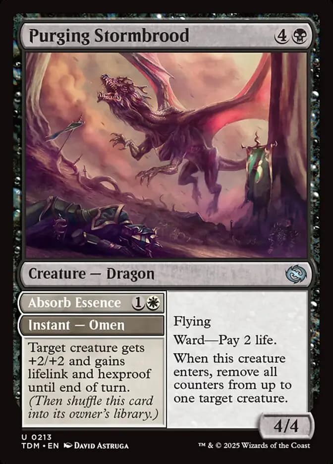 Card image of Purging Stormbrood / Absorb Essence