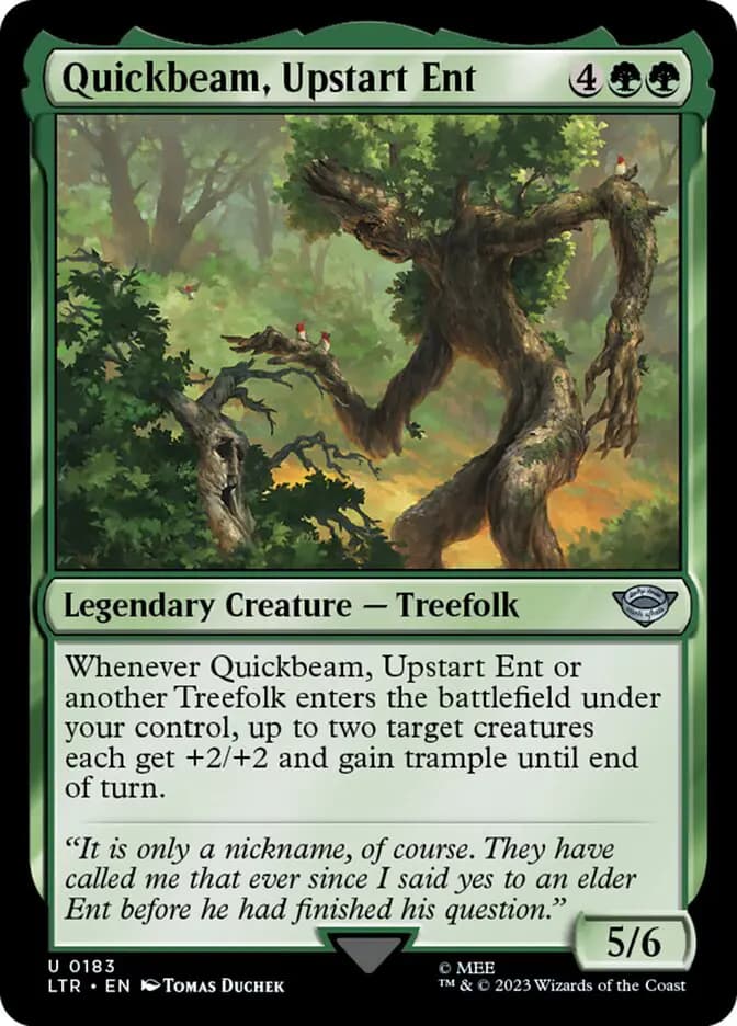Card image of Quickbeam, Upstart Ent